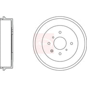 Apec Brake Drum Assembly Rear DRM9979