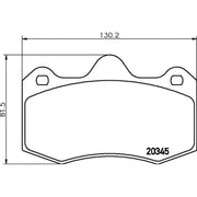 Mintex Front Brake Pad Set MDB3278