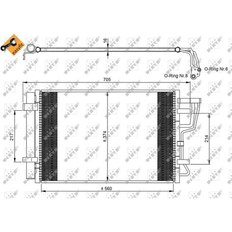 NRF Air Conditioning Condenser 35963