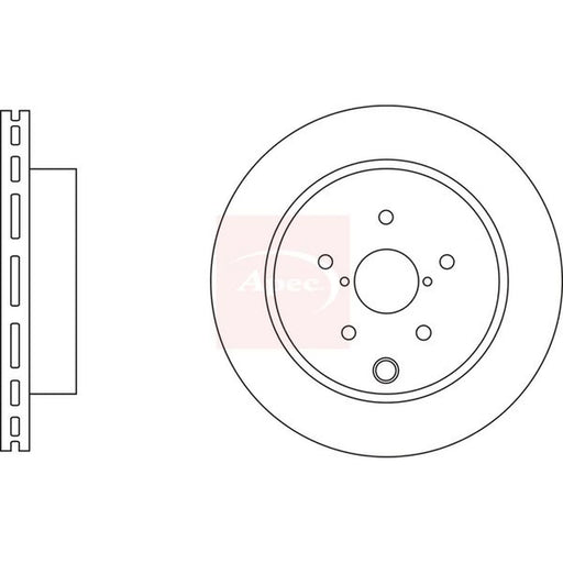 Apec 2 x Vented Rear Brake Discs DSK3224