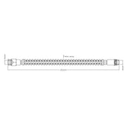 Abtex Brake Hydraulic Hose Line Rear ABH1266