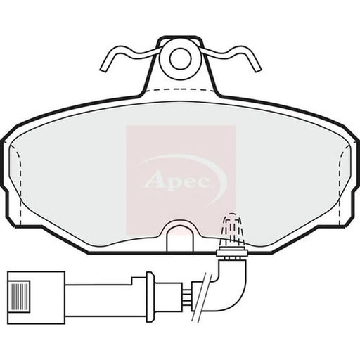 Apec Rear Brake Pad Set PAD479