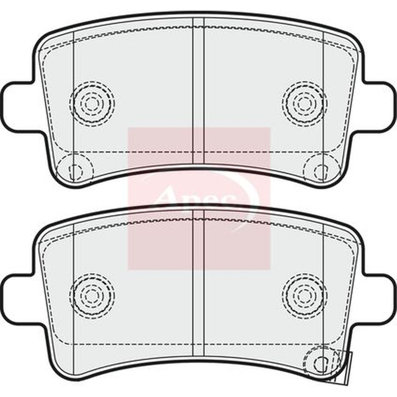 Apec Rear Brake Pad Set PAD1697