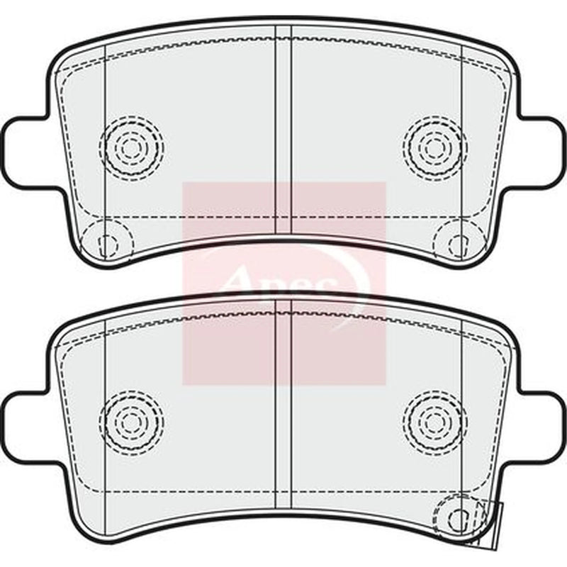 Apec Rear Brake Pad Set PAD1697