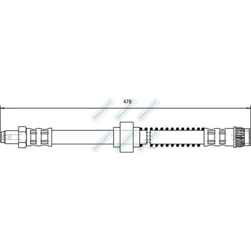 Apec Brake Hydraulic Hose Line Front BHO4126