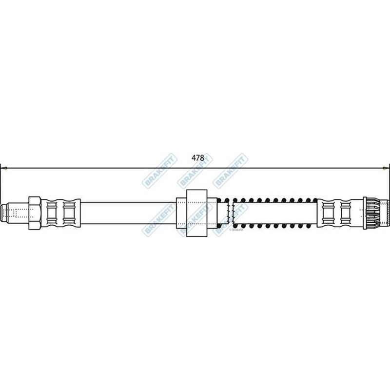 Apec Brake Hydraulic Hose Line Front BHO4126