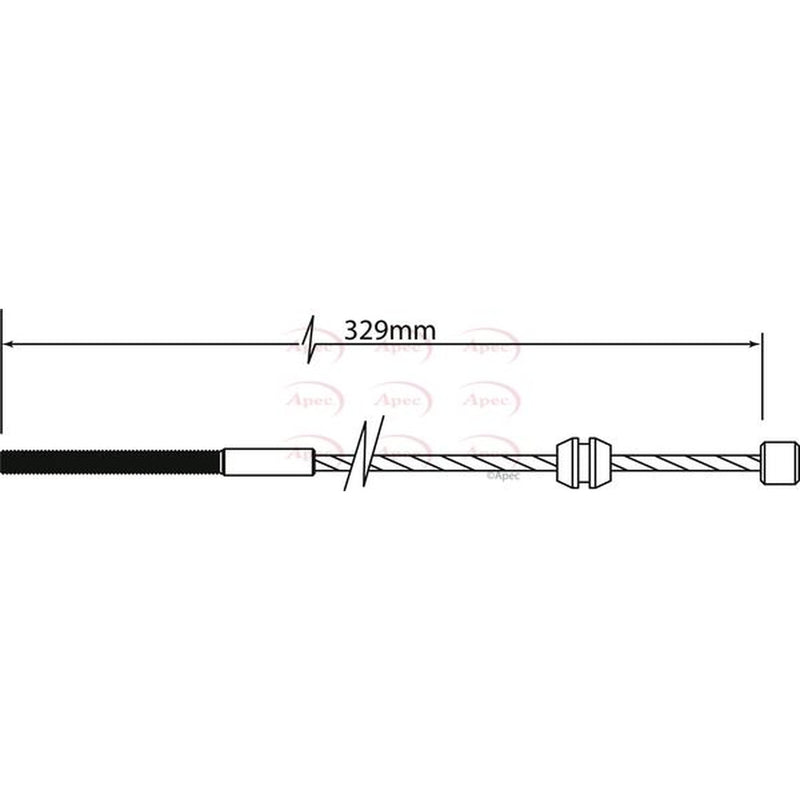 Apec Handbrake Cable Front CAB1471