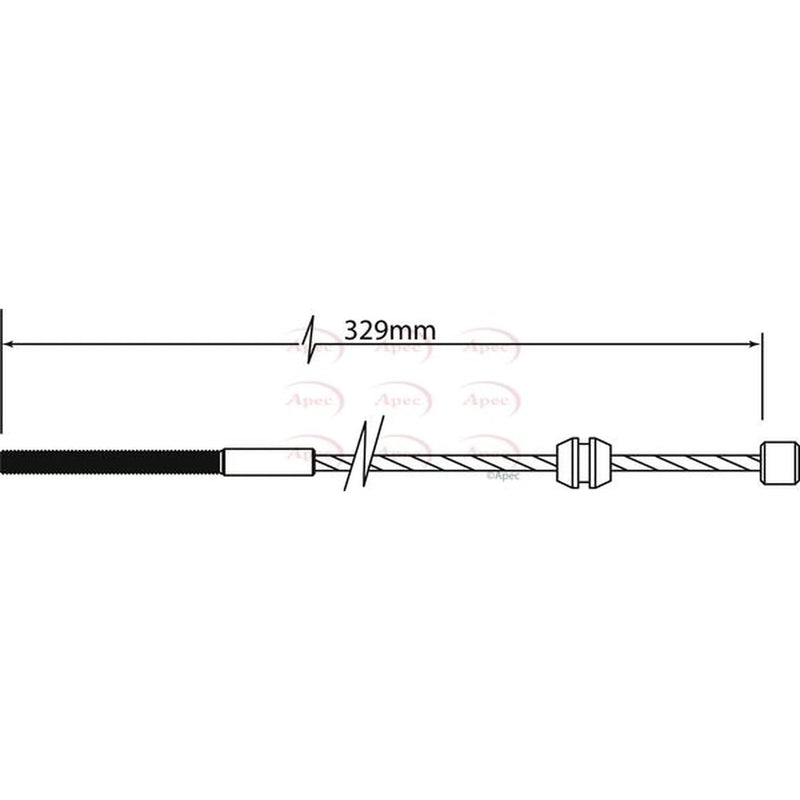 Apec Handbrake Cable Front CAB1471