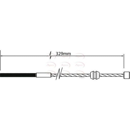 Apec Handbrake Cable Front CAB1471