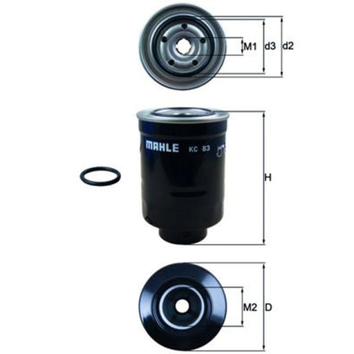 Mahle Fuel Filter Element KC 83D