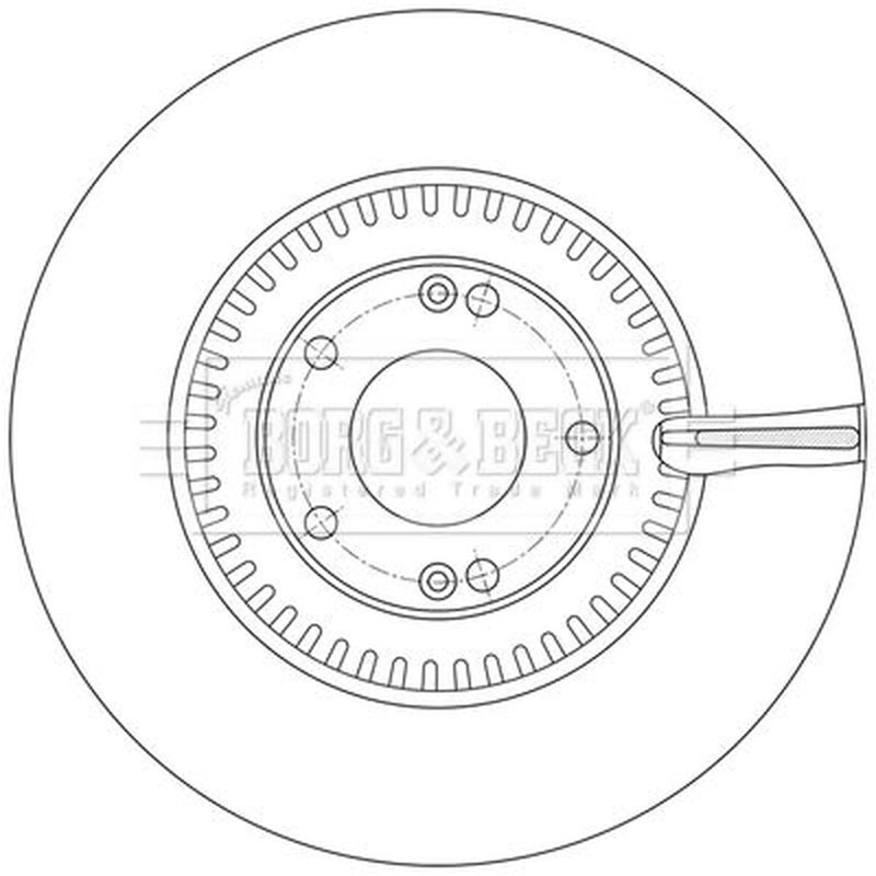 Borg & Beck 2 x Vented Front Brake Discs BBD6247S