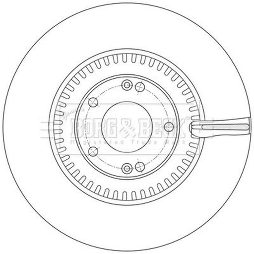 Borg & Beck 2 x Vented Front Brake Discs BBD6247S