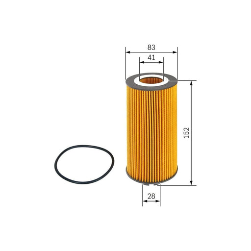 Bosch Cv Oil Filter P7040 (Hgv) Fits Mercedes-Benz Vario O 814 - 4.2 - 96-10 F02 Bosch  - Town Parts