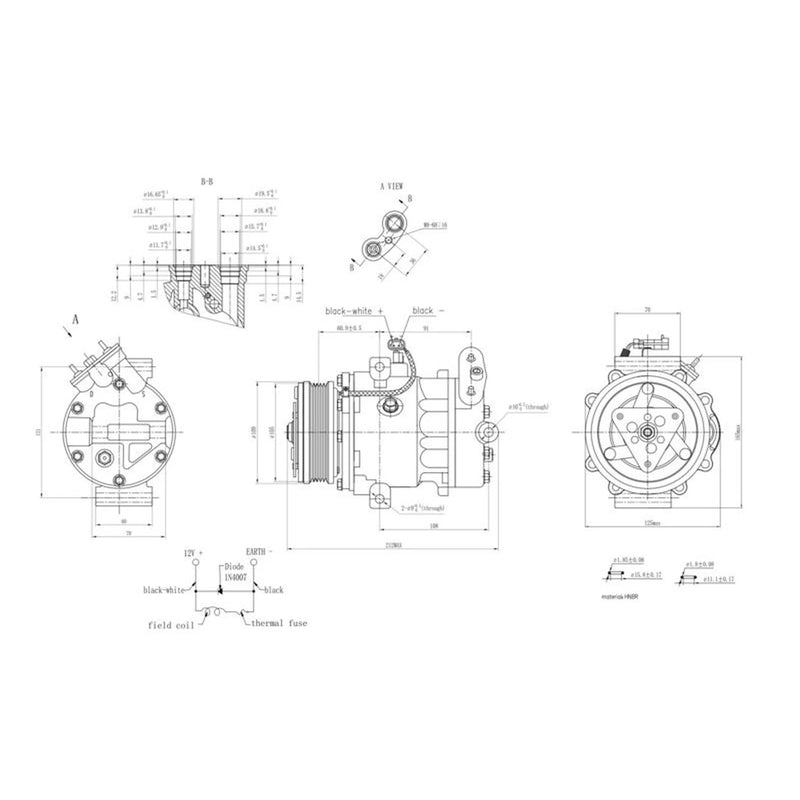 Hella Air Conditioning Compressor 8FK 366 200-911