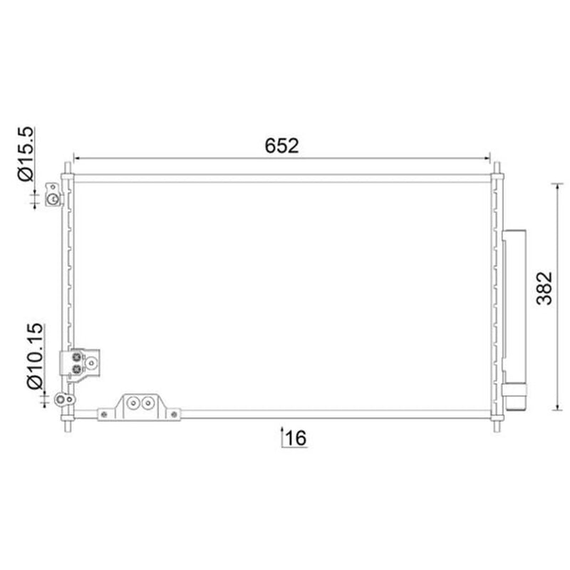 Mahle Air Conditioning Condenser AC 826 000S