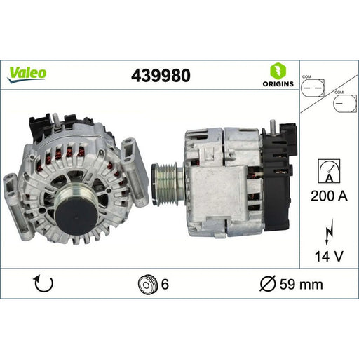 Valeo Car Alternator 12V 439980