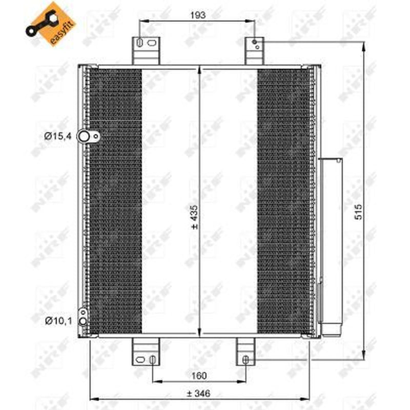 NRF Air Conditioning Condenser 35853