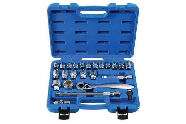 Laser Tools Low Profile Dual Drive Socket Set 1/2"D 24pc - PL