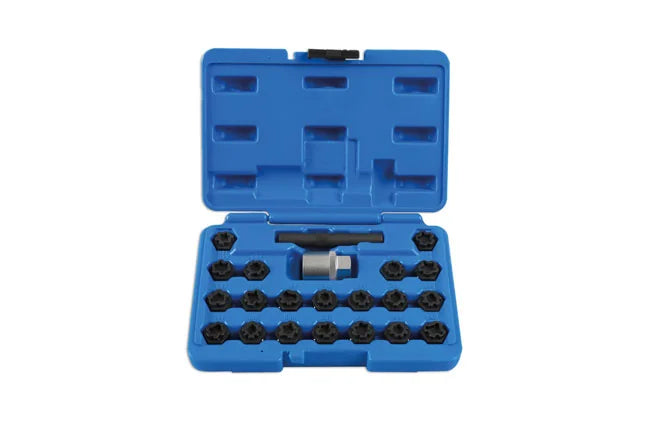 Laser Tools Locking Wheel Nut Key Set 22pc - for VAG - PL
