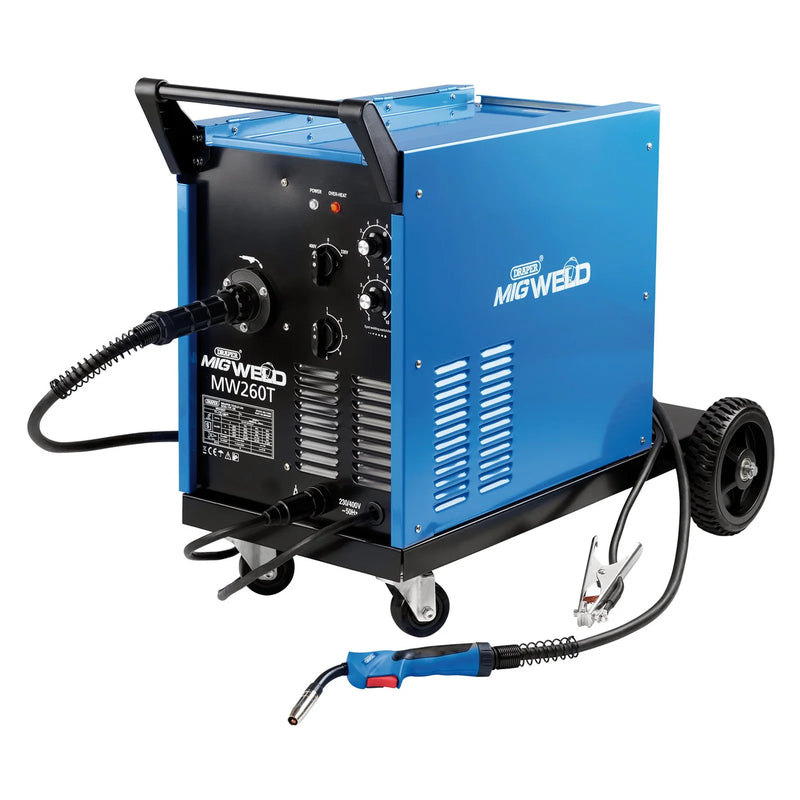 Draper MIG Welder MW260T 250A Gas/Gasless