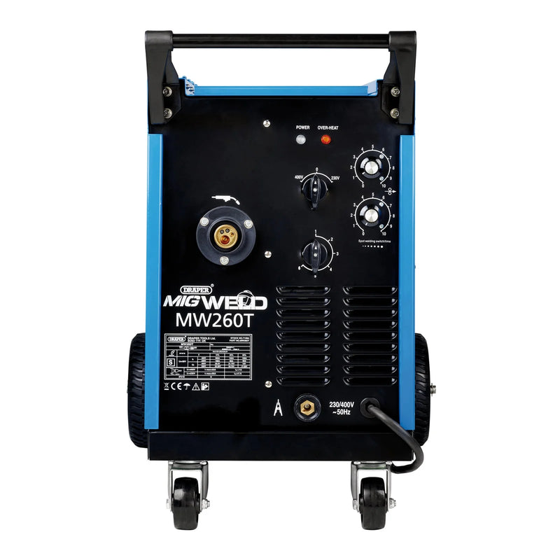 Draper MIG Welder MW260T 250A Gas/Gasless