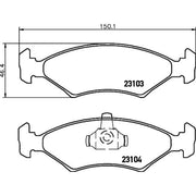 DON Front Brake Pad Set PCP1357
