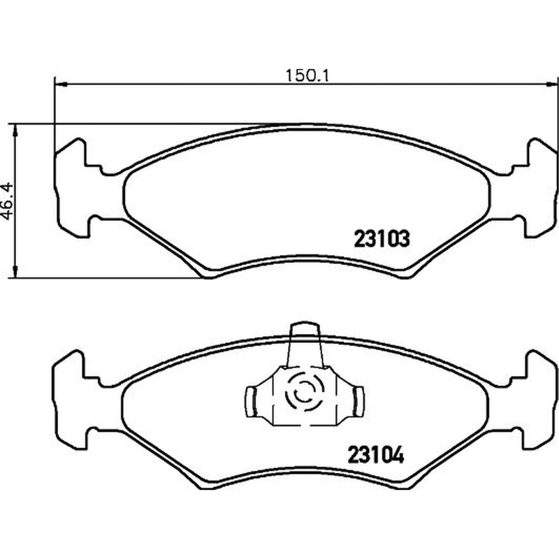 DON Front Brake Pad Set PCP1357