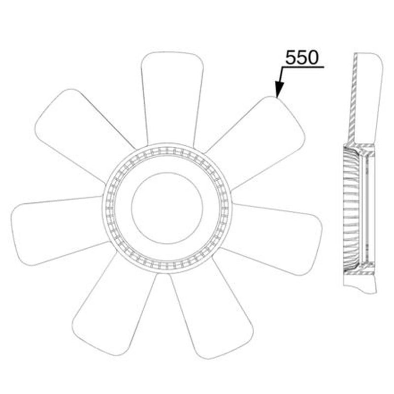 Mahle Radiator Cooling Fan Blade CFW 89 000P