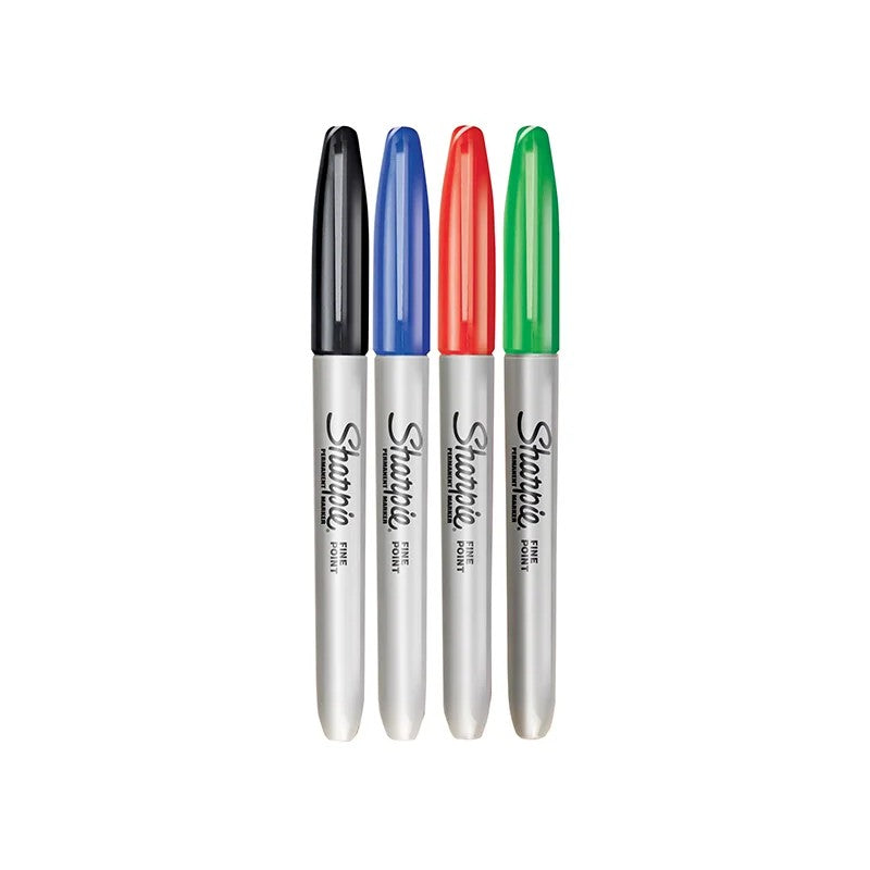 Sharpie® Fine Tip Permanent Marker Assorted (Pack 4) - 1985858