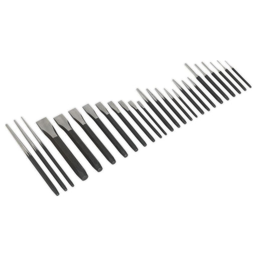 Sealey Punch & Chisel Set 26pc AK9298 Sealey  - Town Parts