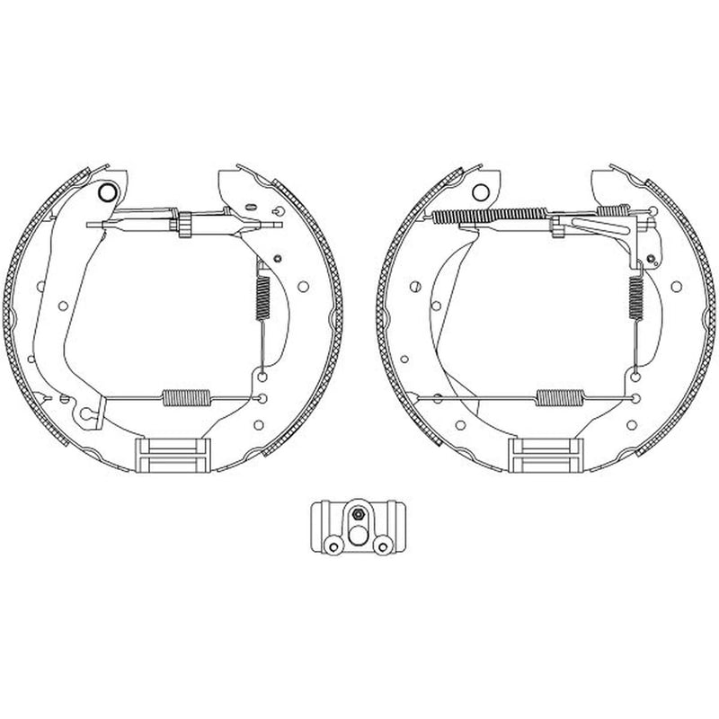 Mintex Brake Shoe Set Axle Kit MSP021