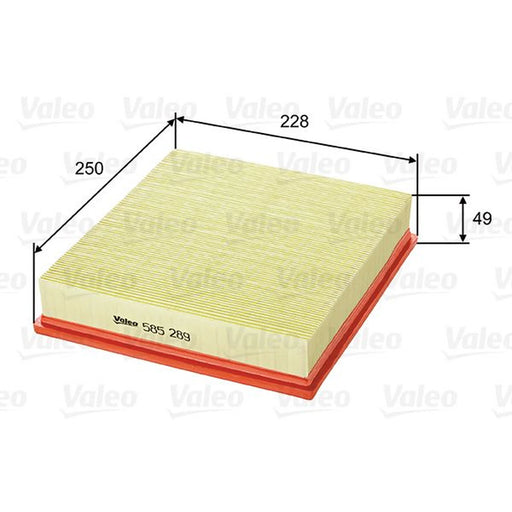 Valeo Engine Air Filter 585289