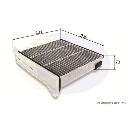 Comline Cabin Air Filter (Pollen Filter) EKF349A