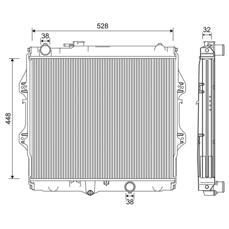 Valeo Engine Radiator 701212