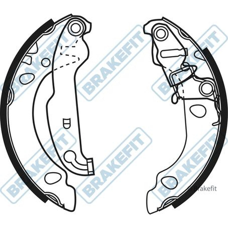 Apec Brake Shoe Set Axle Kit BSH1027