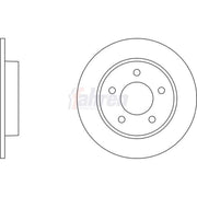 Fahren 2 x Solid Rear Brake Discs FBD6229