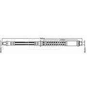 Borg & Beck Brake Hydraulic Hose Line Front Left BBH8078
