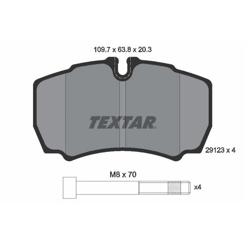 Textar Rear Brake Pad Set 2912303