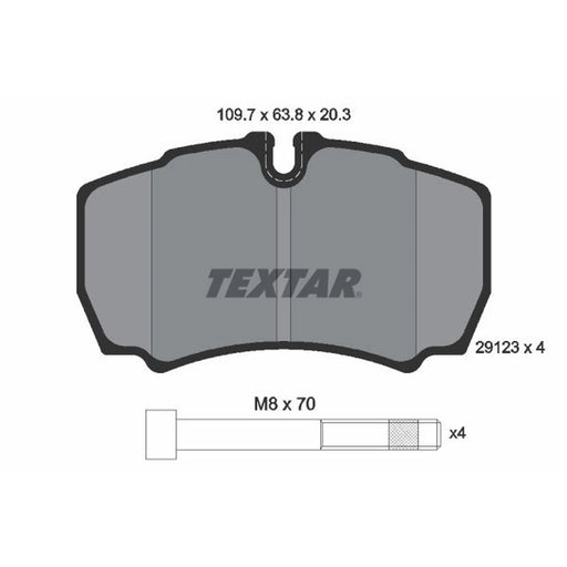 Textar Rear Brake Pad Set 2912303