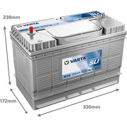 Varta Battery 12V 105Ah 800A 605103080K182