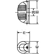Hella Direction Indicator Light Rear 2BA 001 227-201