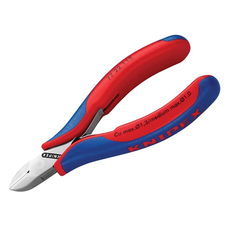 KNIPEX 77 22 115 Electronics Diagonal Cutter with Box Joint 115mm - 77 22 115 SB