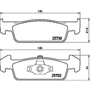 DON Front Brake Pad Set PCP1173