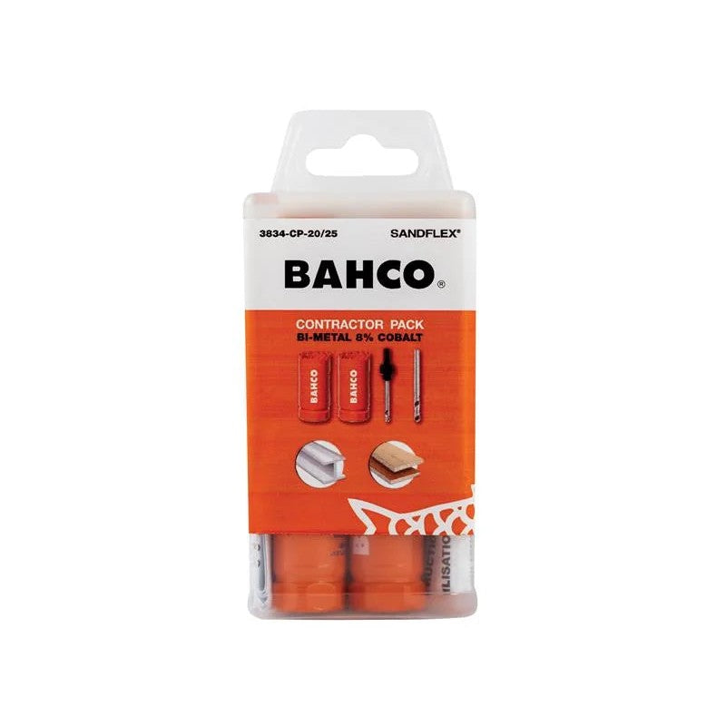 Bahco Contractor's Bi-Metal Holesaw Set, 11 Piece - 3834-CP-20/25