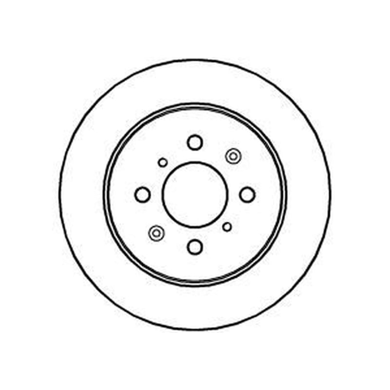 Abtex 2 x Solid Rear Brake Discs BD1110S