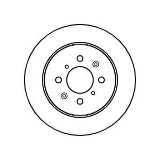 Abtex 2 x Solid Rear Brake Discs BD1110S