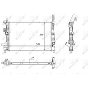 NRF Engine Radiator 58650