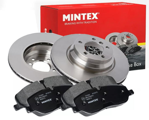 MINTEX Rear Brake Discs & Brake Pads Set Braking Kit Fits Renault Megane MINTEX - Town Parts