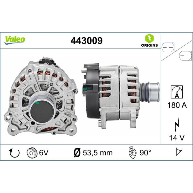 Valeo Car Alternator 12V 443009