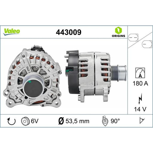 Valeo Car Alternator 12V 443009